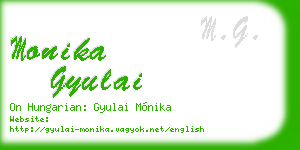 monika gyulai business card