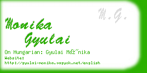 monika gyulai business card